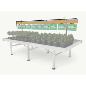 Acrylic Clothing <b>Rack</b> with Adjustable Height Support 2000 Mm Length Easy Assembly - Product Image 2
