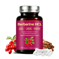 Capsules de Berbérine HCL OEM ODM – Complément Alimentaire Herbal pour la Santé Cardiaque, Cérébrale et Digestive – Formule Personnalisée pour un Mode de Vie Sain – Usine GMP