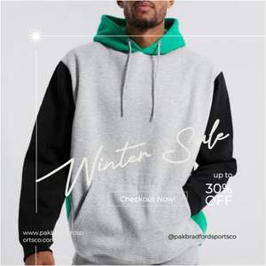 Sweat à capuche surdimensionné en coton éponge française de haute qualité - Product Image 6