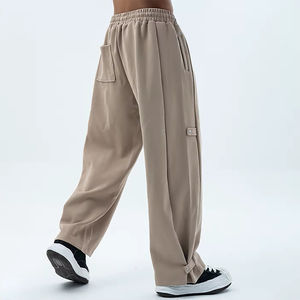 กางเกงวอร์มทรงตรงเอวกลางแบบหลวม ผลิตจากโรงงาน ระบายอากาศได้ดี สวมใส่สบาย ลายเรียบง่าย คุณภาพระดับมืออาชีพ ผ้าแคนวาส มีตัวเลือกแบบปรับแต่งได้ - Product Image 6