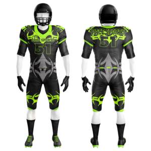 Ensemble d'uniformes de football américain à manches courtes confortables de qualité supérieure matériel respirant sergé sublimation imprimé saison estivale - Product Image 3