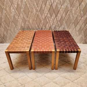 Tabouret Pouf Ottoman Marocain Fait Main, Repose-Pieds Décoratif Bohème, Coussin Traditionnel Berbère pour Salon et Maison - Product Image 1