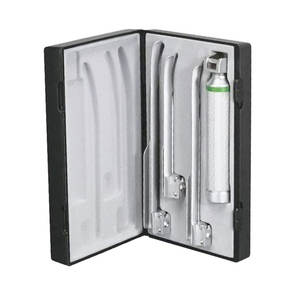 Ensemble de laryngoscope Macintosh de haute qualité Lame à fibre optique en acier inoxydable Intubation manuelle Instruments chirurgicaux Base optimale - Product Image 5