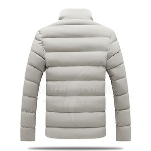 High Quality Custom Canvas Puffer <b>Jacket</b> with Stand Collar Winter <b>Waterproof</b> <b>Breathable</b> <b>Lightweight</b> Outdoor Wholesale - Product Image 2