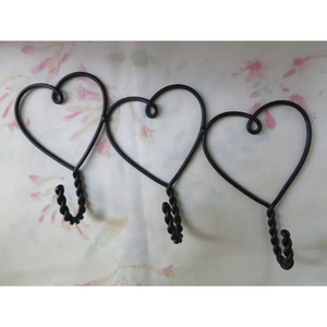 Crochets muraux minimalistes en fer forgé, revêtement noir, pour la décoration de la maison, du salon, de la salle de bain, crochets pour manteaux, chapeaux, clés - Product Image 5