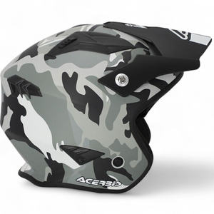 Casque ouvert Acerbis Aria 2206, style demi-jet classique avec coque en PC et ABS, doublure en mousse, taille XL pour motos - Product Image 3