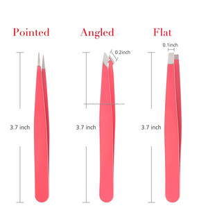 Pinzas para cejas, herramienta de belleza de acero inoxidable de alta calidad - Product Image 2