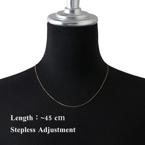 Chaîne de collier en argent de mode féminine en gros de concepteur de bijoux d'affichage réglable de luxe - Product Image 3