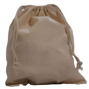 Sacs en tissu en coton blanc personnalisés en gros avec cordon de serrage, écologiques, lavables, promotionnels, de luxe, pochette anti-poussière, rangement pour cadeaux - Product Image 1