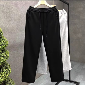 Pantalon de jogging décontracté en coton gris, coupe droite mi-longue, pour homme et femme, tendance, léger, sport, loisirs, printemps, automne, nouveau, polyvalent - Product Image 6