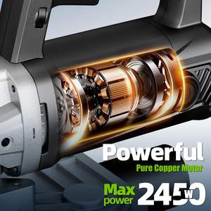 Meuleuse électrique à trois axes de 4 pouces pour le ponçage des surfaces en béton, des murs et des plafonds - Product Image 3