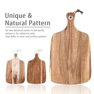 Wooden Chopping Board Durable Kitchen Cutting Surface Natural Handmade Prep Tray for Cooking Use and Stylish <b>Counter</b> Decor - Product Image 5