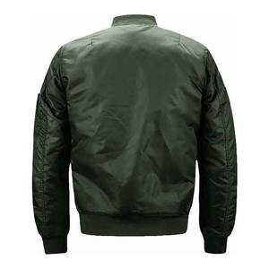 เสื้อแจ็กเก็ตบอมเบอร์คอตั้งสำหรับผู้ชายเสื้อแจ็กเก็ตนักบินสไตล์ไฮสตรีทแฟชั่นออกแบบได้ตามต้องการผลิตจากปากีสถานสำหรับฤดูใบไม้ผลิ - Product Image 2