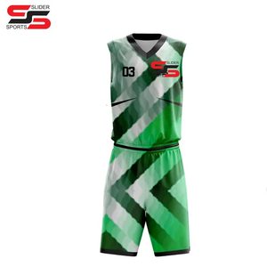 Uniformes de basket-ball personnalisés respirants et à séchage rapide pour jeunes et adultes fabriqués avec impression par sublimation - Product Image 6