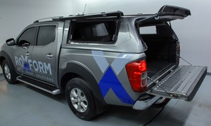 Toldo Completo para Camioneta GRAND MUSSO SSANGYONG 2015-2021 Nissan Navara con Panel de Fibra de Vidrio, Portaequipajes de Techo Negro de Lujo - Product Image 6