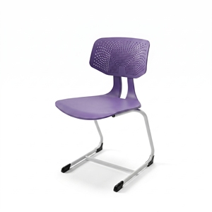 Silla Escolar de Plástico con Estructura Metálica, Respaldo Sólido, Altura Ajustable, Patas Tipo Sable, Estilo Minimalista, Apilable, para Niños - Product Image 6