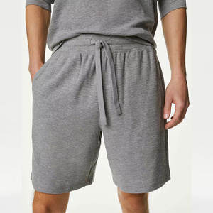 Haute qualité hommes léger coton sweat Shorts respirant genou longueur Street Wear hommes coton polaire Jogging Shorts - Product Image 5