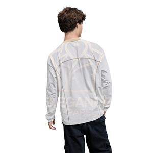Bon Fournisseur, Forte Demande : T-shirt Homme à Manches Longues, Coupe Slim Élégante, Couleur Blanche, pour Tenue Décontractée Extérieure - Product Image 2