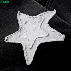 OEM Wholesale Regular Fit Acid Washed Zipper Hoodie Custom Print Distressed Embroidery Patch Logo Heavy Winter Sweatshirt 100% - Product Image 5