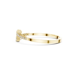 Bracelet jonc bypass en moissanite taille brillant ronde 1,96 TCW, en argent sterling 925, bijoux fins de luxe pour mariage, vente en gros - Product Image 5