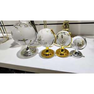 Globe Rotatif Stand Luxe Argent Et Or Globe Modèles Objet Décoratif Décor De Bureau Globes Chinois idées cadeaux d'affaires - Product Image 1