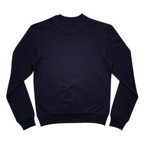Sweat-shirt de qualité supérieure pour hommes, manches régulières, col rond, bon prix, coton bleu foncé - Product Image 2