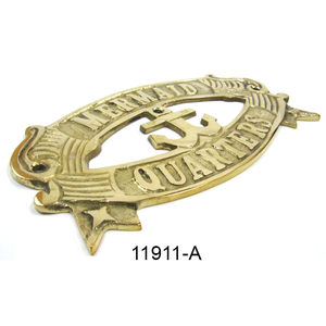 Letrero de puerta de latón "WELCOME ABOARD" Placas y letreros de pared náuticas más vendidos Letreros de puerta modernos Proveedor mayorista indio - Product Image 4