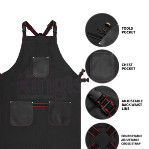 Tablier de salon de coiffure avec logo imprimé personnalisé Tablier de serveuse avec cape de travail pour coiffure à vendre - Product Image 4