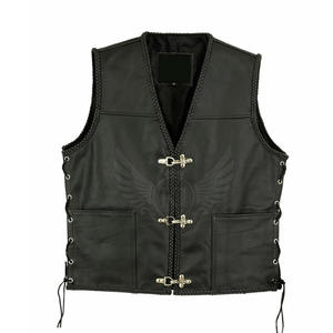 Chaleco de cuero genuino para hombre, Chaleco de cuero a la moda para invierno, chalecos de cuero recién llegados a la venta - Product Image 5