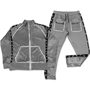 Conjunto Deportivo de Invierno Personalizado para Hombre, Chaqueta y Pantalones con Cremallera Amarilla, Dos Piezas con Raya Lateral, Ropa Casual de Calle - Product Image 2