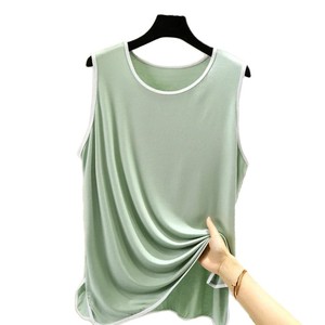 Débardeur Femme Tendance 2024 en Coton Écologique 220 g/m² Respirant Col Rond Personnalisable avec Logo Frontal pour Gym et Streetwear - Product Image 5