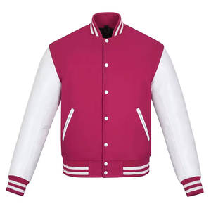 Veste de baseball à la mode, nouvelle arrivée, style bouton couvert, tissu en laine, veste d'université pour hommes, veste de lettreman brodée - Product Image 6