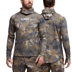 Sweat à capuche de chasse hybride style Timber avec fermeture éclair frontale, camouflage, séchage rapide, pour la chasse en extérieur et l'équipement tactique - Product Image 3