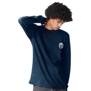 Men Basic Long Sleeve Cotton T Shirt Crew Neck Casual Soft <b>Fabric</b> Comfortable Daily Wear Tee - Product Image 1