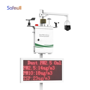 Safewill ES80A-A6 Outdoor Air Quality Detector <strong>Dust</strong> <strong>Concentration</strong> Detector <strong>Dust</strong> Monitor Online System PM2.5 - Product Image 1