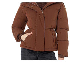 Chaqueta Acolchada con Capucha para Mujer, Talla Grande, Ecológica, Exterior de Seda, Forro de Algodón, Cortavientos, Ropa de Abrigo de Invierno - Product Image 4
