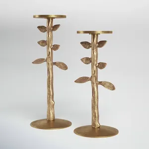 Bougeoir en fer finition antique, écologique, fait à la main, pour activités religieuses, décoration de mariage, support en cristal, bougeoir ZAHID - Product Image 2