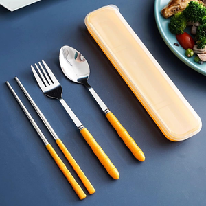 Juego de cubiertos creativos de lujo, juego de cubiertos de acero inoxidable, vajilla, evento de boda, cena, cuchillo, cuchara, tenedor, decoración de restaurante en casa - Product Image 1