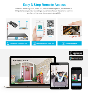 ANNKE Hệ Thống Camera An Ninh <span class=keywords><strong>DVR</strong></span> 4CH 5MP H.265 + 5 Trong 1 4 Camera Giám Sát CCTV Ngoài Trời 1080P HD Phát Lại <span class=keywords><strong>P2P</strong></span> - Product Image 5