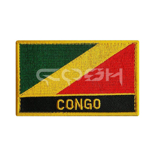 Congo Country Iron On Parches Bordados Proveedor - Product Image 1