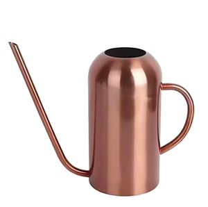 Steel Metal High Quality Watering Can Shiny Bronze Finished Narrow Spout Watering Can for Home Indoor <b>Gardens</b> Watering - Product Image 3