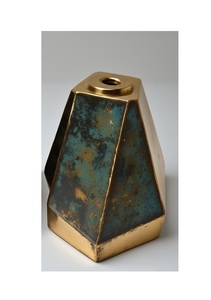 Magnifique ensemble de brûleurs à encens en laiton, travail d'incrustation métallique complexe, art moderne, style antique, design portable, durable et longue durée - Product Image 3