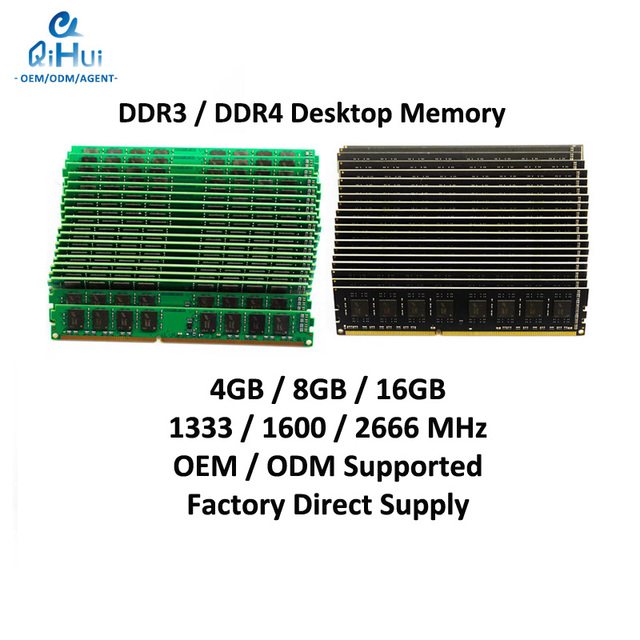 Desktop RAM DDR3 DDR4 Memory Module 4GB 8GB 16GB Computer Memory Factory Direct Supply