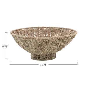 Seagrass Footed Bowl Natural <b>Tableware</b> Meal Presentation Decor Eco-Friendly Wholesale Vietnamese Products - Product Image 2