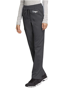 Pantalon à récurer pour femmes, vêtements de travail mi-hauts, cordon de serrage fuselé disponible du Bangladesh, bon marché et doux, vente en gros, stock disponible - Product Image 2