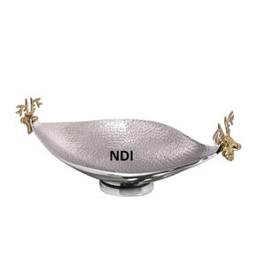 Centros de mesa decorativos para servidor de frutas, cuenco de fruta de Metal con acabado antiguo, decoración de mesa, uso de cocina - Product Image 1