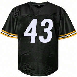 Camiseta de fútbol americano personalizada, uniforme de sublimación de manga corta con nombre de equipo para la temporada de verano - Product Image 1