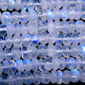 Brins de perles de pierre de lune arc-en-ciel 5-6mm, coupes brillantes lisses, rondelles polies, opale naturelle, grenat blanc, couleurs éclatantes, certifiées GIA - Product Image 6