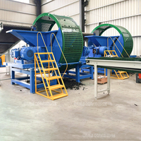 Broyeur de pneus usagés, machine de recyclage des pneus / broyeur de pneus industriel