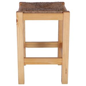 WELL HOME Panca da Giardino Rustica in Legno, Design Quadrato Basso con Finitura Verniciata, Dimensioni 32.5x32.5x48.5 cm - Product Image 5